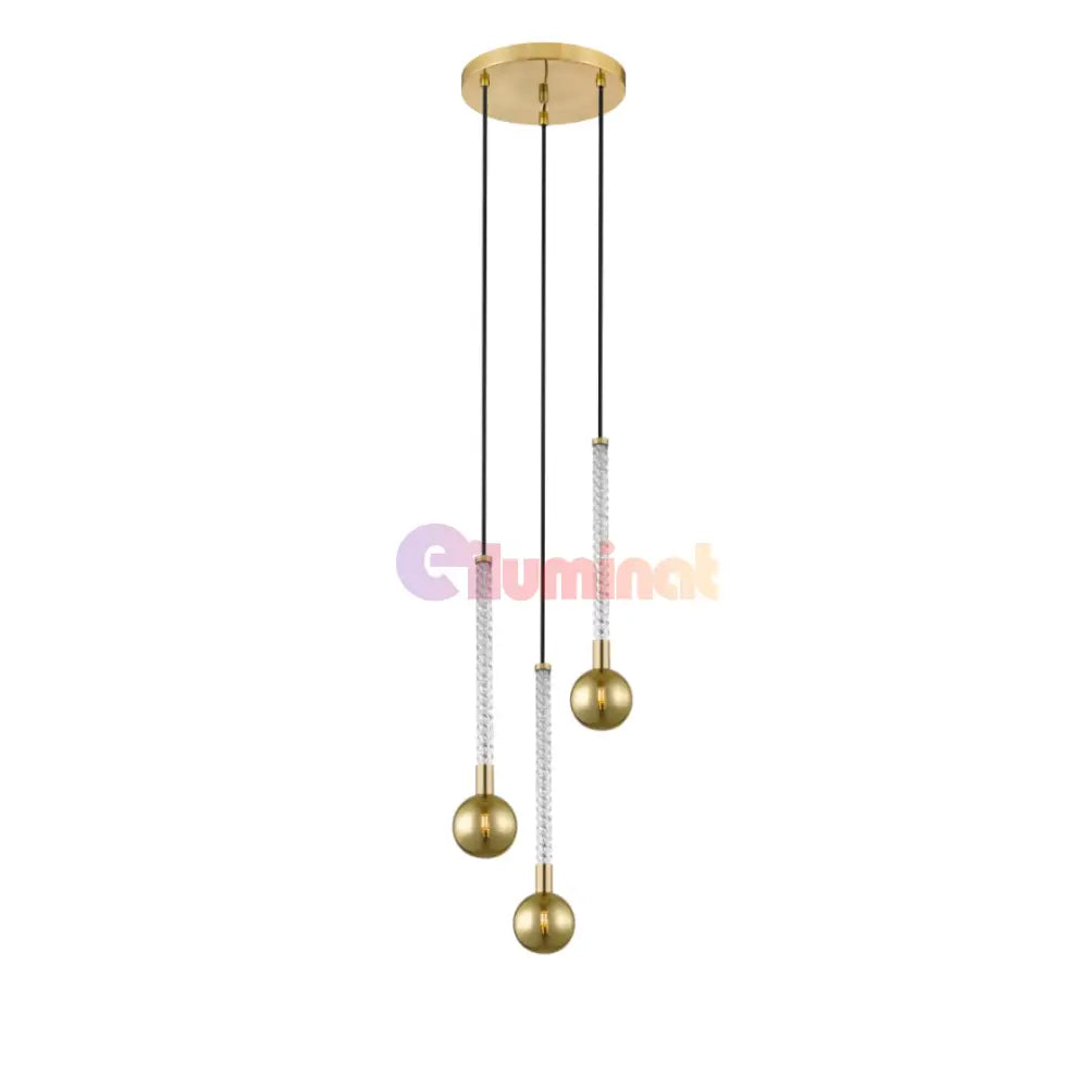 Lustra LED Suspendata 3xG9 Gold VintaLux AURIE / ABAJUR Chandeliers
