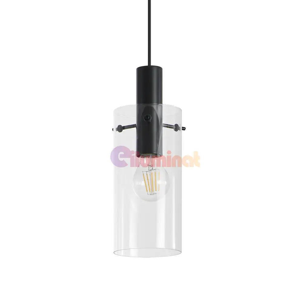 Lustra Suspendata MONTEFINO Black 110CM NEAGRA / VINTAGE SI RETRO DESIGN / 110CM Chandeliers
