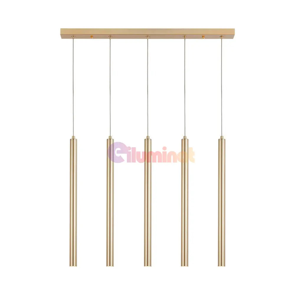Lustra Suspendata ORION GOLD Liniara 5xG9 AURIE / SUSPENDATE Chandeliers