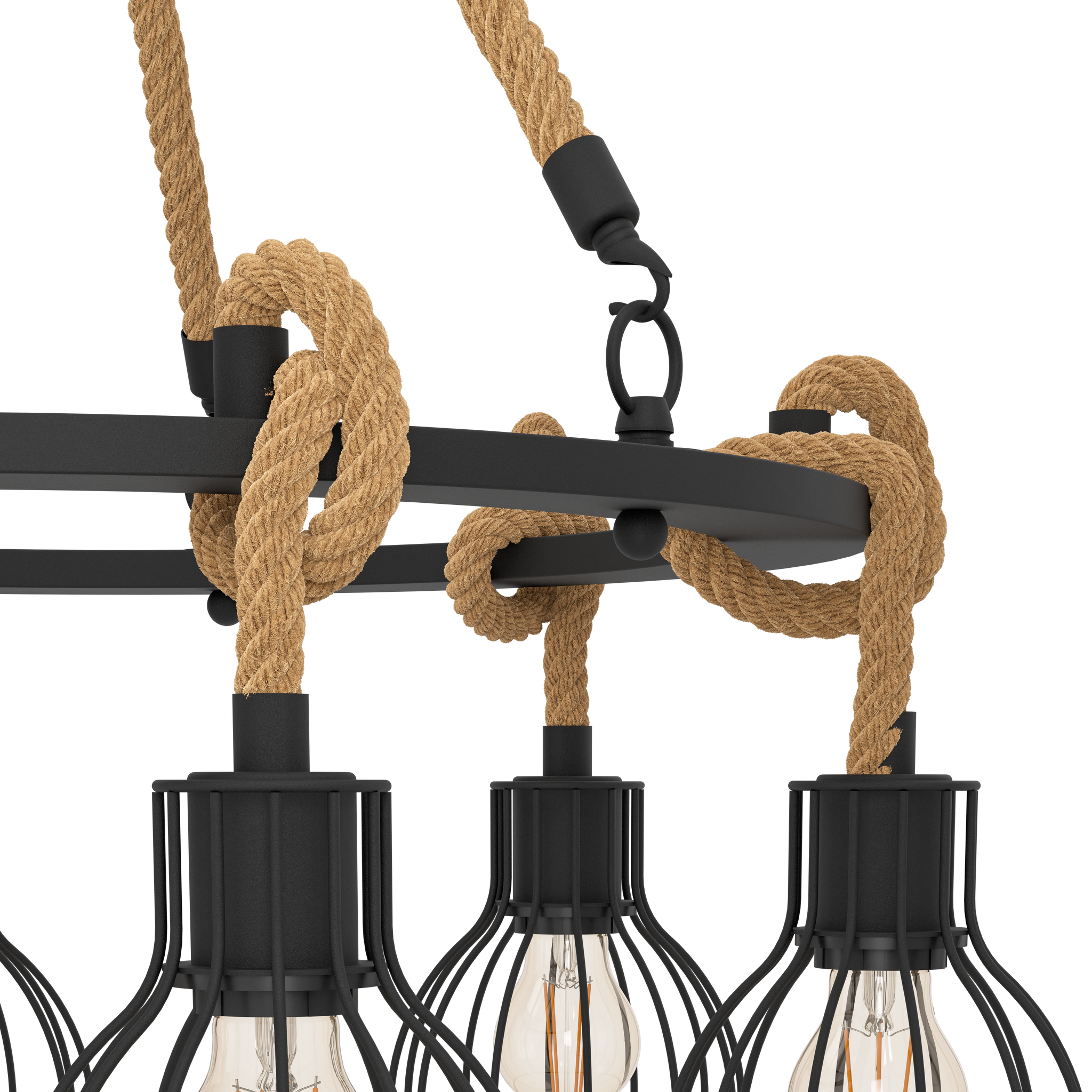 Lustra Suspendata RAMPSIDE EGLO 43194 NEGRU / VINTAGE Lighting Fixtures