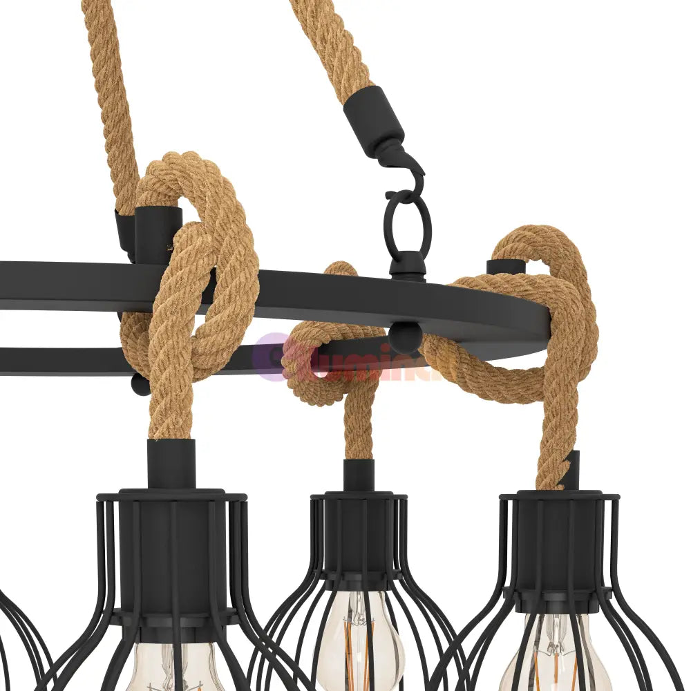 Lustra Suspendata RAMPSIDE EGLO 43194 NEGRU / VINTAGE Lighting Fixtures