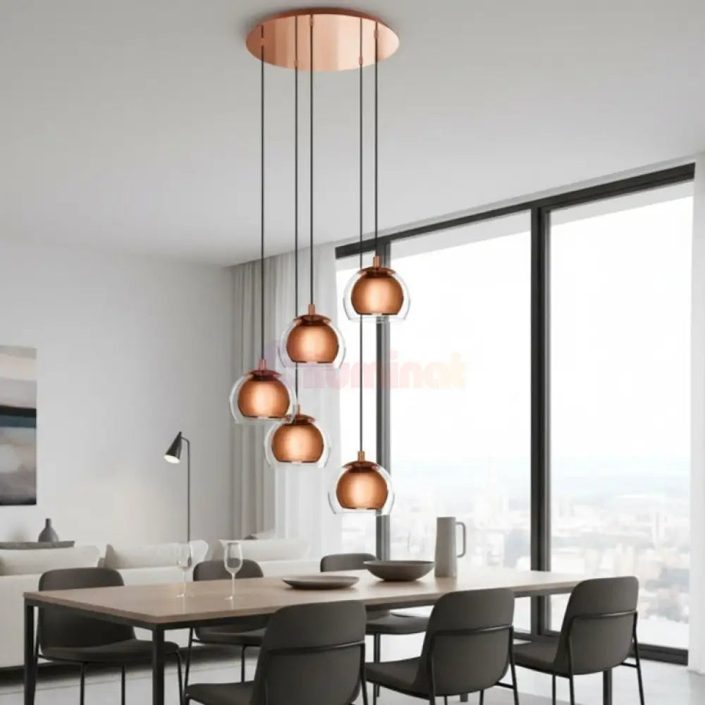 Lustra Suspendata ROCAMAR 1 Gold 150CM AURIE / ABAJUR / 110CM Chandeliers