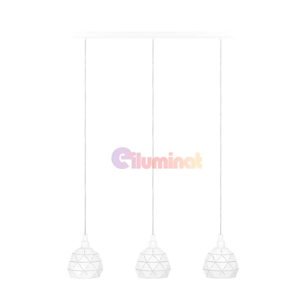 Lustra Suspendata ROCCAFORTE White 110CM ALBA / VINTAGE SI RETRO DESIGN / 110CM Chandeliers