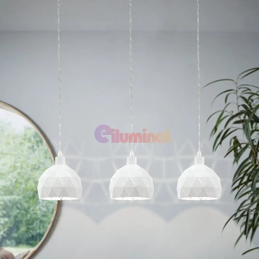 Lustra Suspendata ROCCAFORTE White 110CM ALBA / VINTAGE SI RETRO DESIGN / 110CM Chandeliers