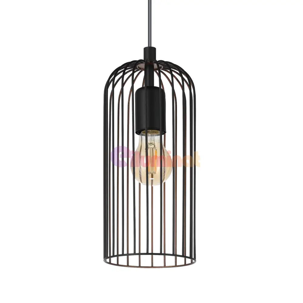 Lustra Suspendata ROCCAMENA Black 110CM NEAGRA / VINTAGE SI RETRO DESIGN / 110CM Chandeliers