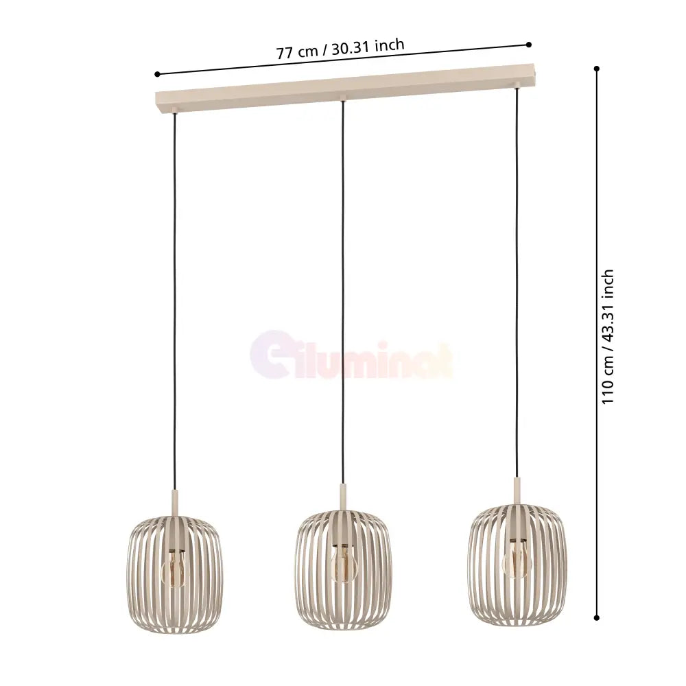Lampa Suspendata ROMAZZINA EGLO 900497 BEJ DESCHIS / SUSPENDATE Chandeliers