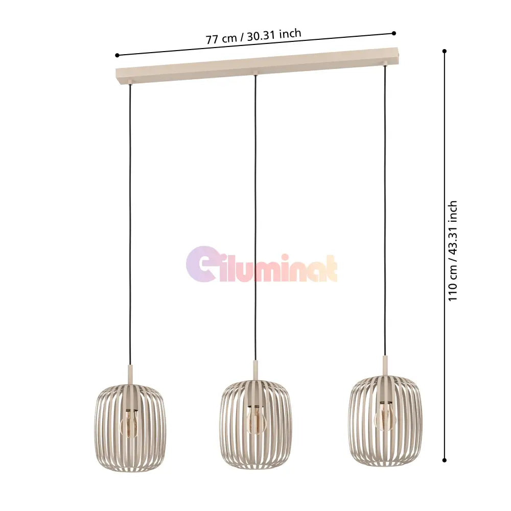 Lampa Suspendata ROMAZZINA EGLO 900497 BEJ DESCHIS / SUSPENDATE Chandeliers