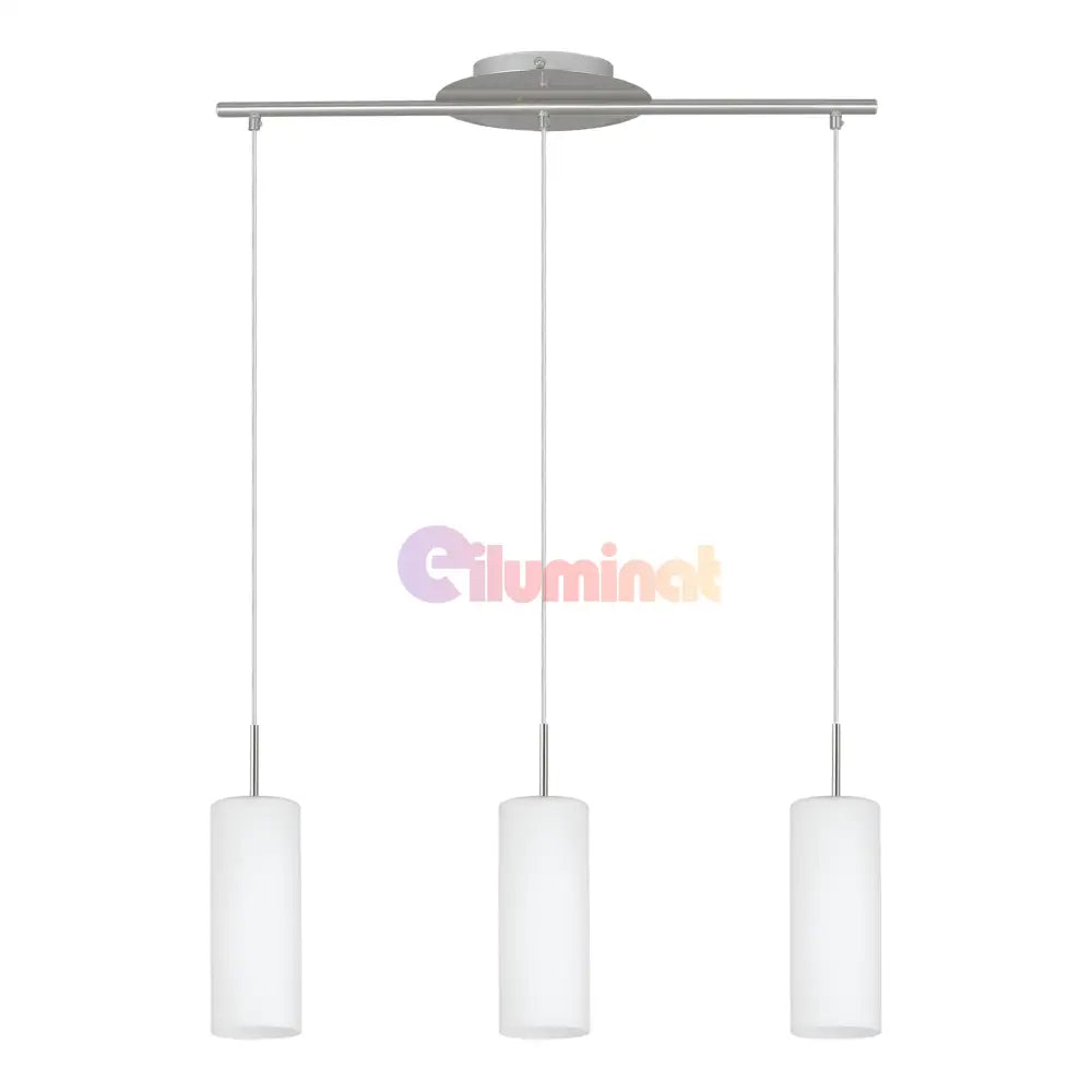 Lustra Suspendata TROY 3 Silver 110CM ARGINTIE / VINTAGE SI RETRO DESIGN / 110CM Chandeliers