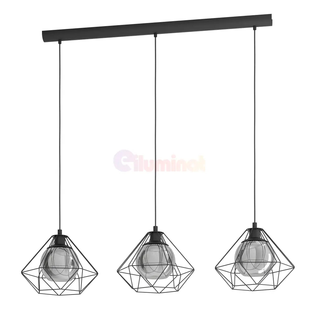 Lustra Suspendata VERNHAM Black Eglo Chandeliers