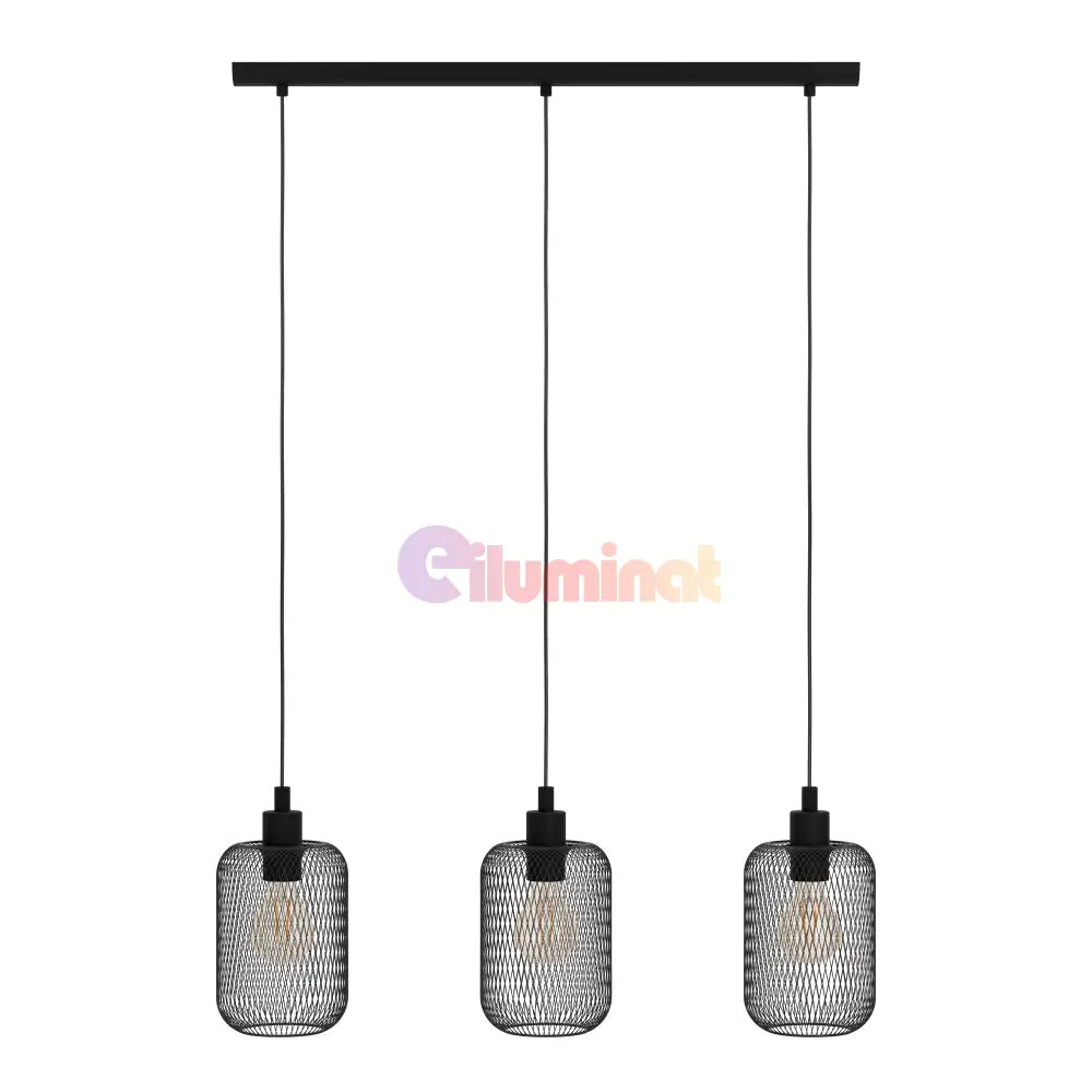 Lustra Suspendata WRINGTON Black 110CM NEAGRA / VINTAGE SI RETRO DESIGN / 110CM Chandeliers