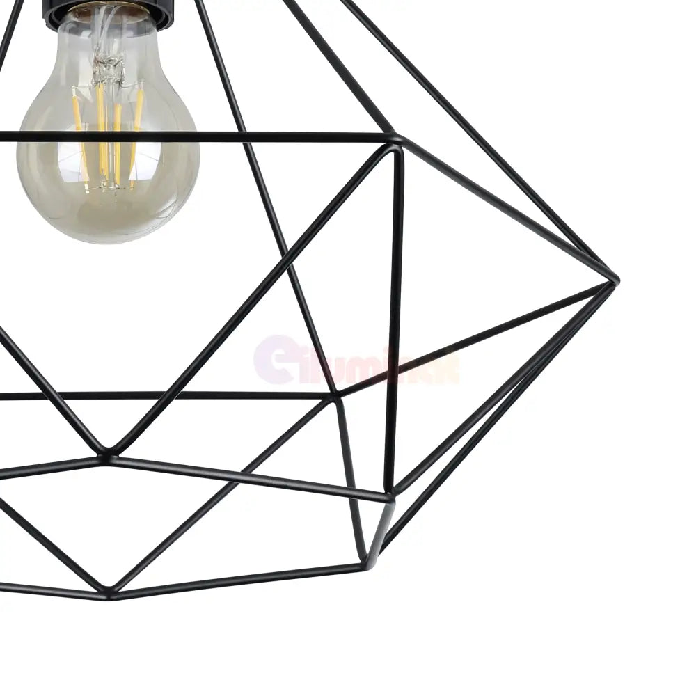 Lustra TARBES Black Ø32.5CM Eglo Lighting Fixtures