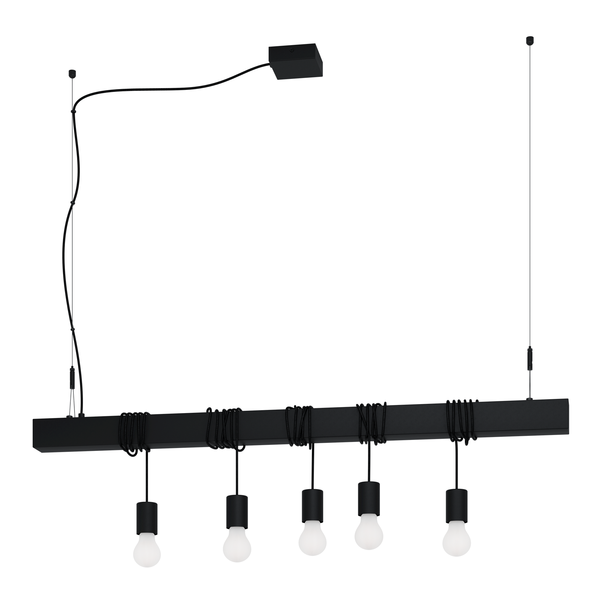 Lustra 5XE27 Townshend-B 39937 NEAGRA / VINTAGE SI RETRO DESIGN Lighting Fixtures