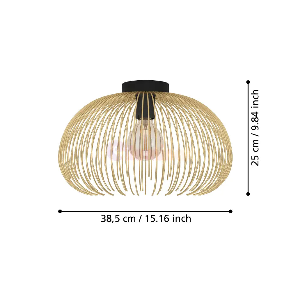 Aplica EGLO VENEZUELA 1xE27 900165 NEAGRA + AURIU / VINTAGE SI RETRO DESIGN Lighting