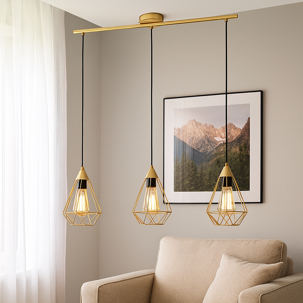 Lustra Vintage 3XE27 TARBES 43682 ALAMA / VINTAGE SI RETRO DESIGN Lighting Fixtures