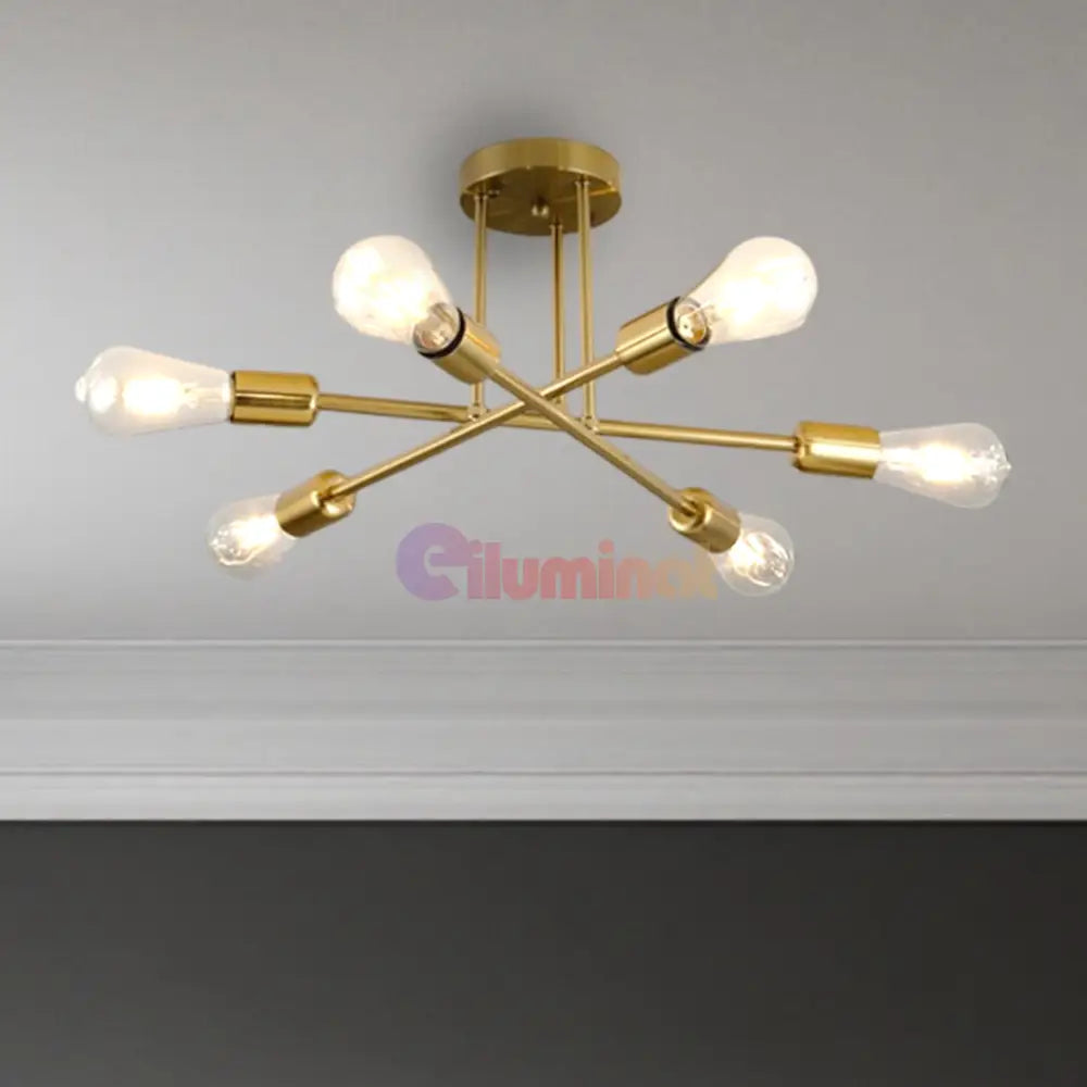 Lustra Vintage 6xE27 GOLD DC 301-6 GD