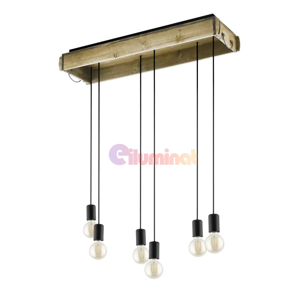 Lustra Vintage LEMN Design 3xE27 (Copy) LEMN / VINTAGE SI RETRO DESIGN / 55CM Lighting Fixtures