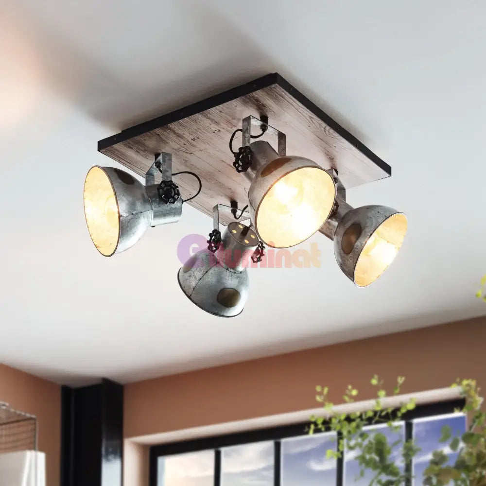 Lustra Vintage BARNSTAPLE cu 4 Spoturi 45CM VINTAGE SI RETRO DESIGN / 44.5CM Chandeliers