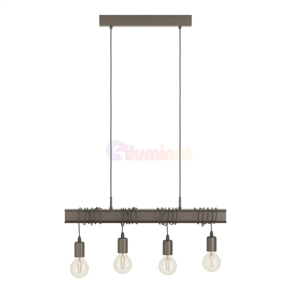Lustra Vintage Brown TOWNSHEND 4 EGLO Lighting Fixtures