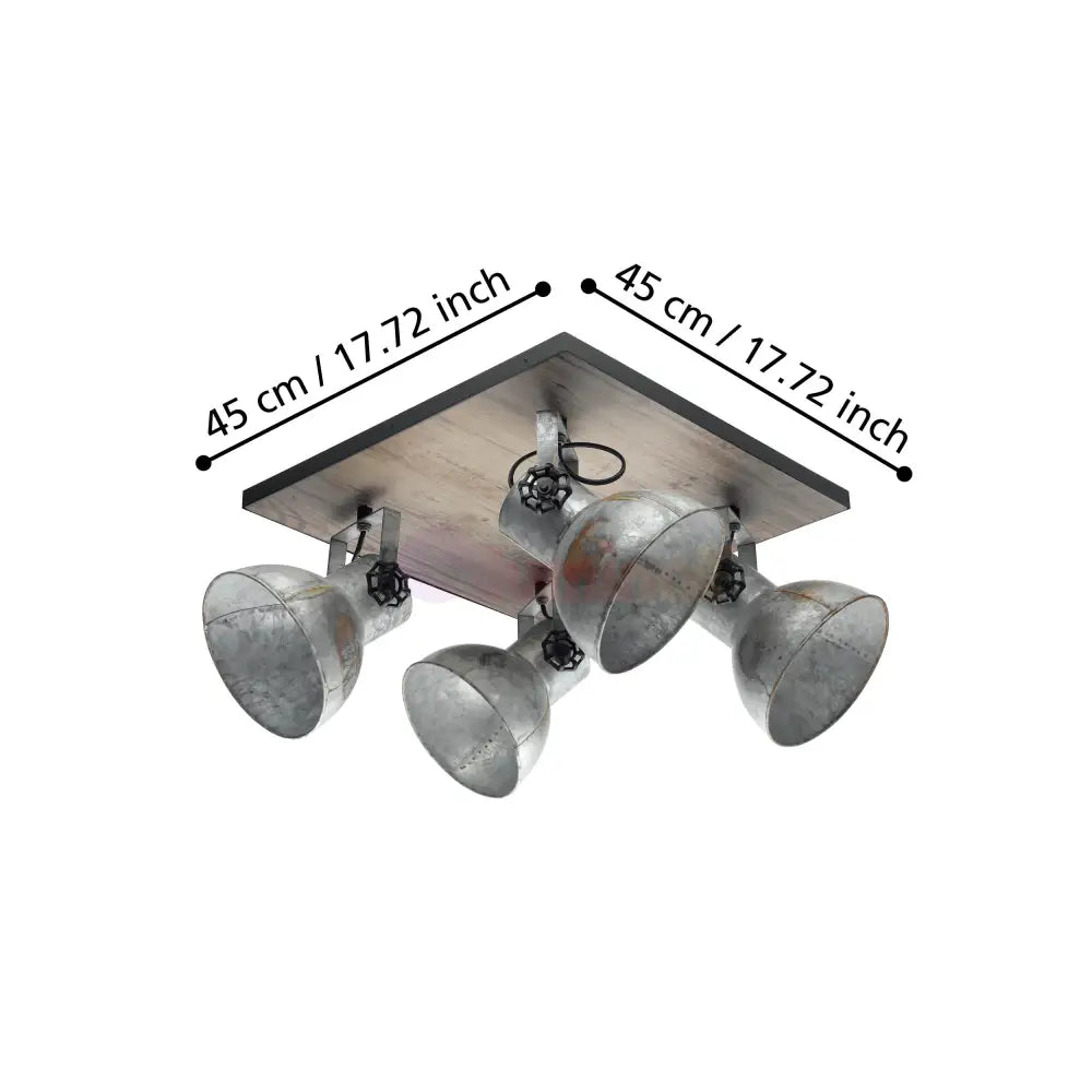 Lustra Vintage Cu 4 Spoturi Reglabile BARNSTAPLE Eglo Lighting Fixtures