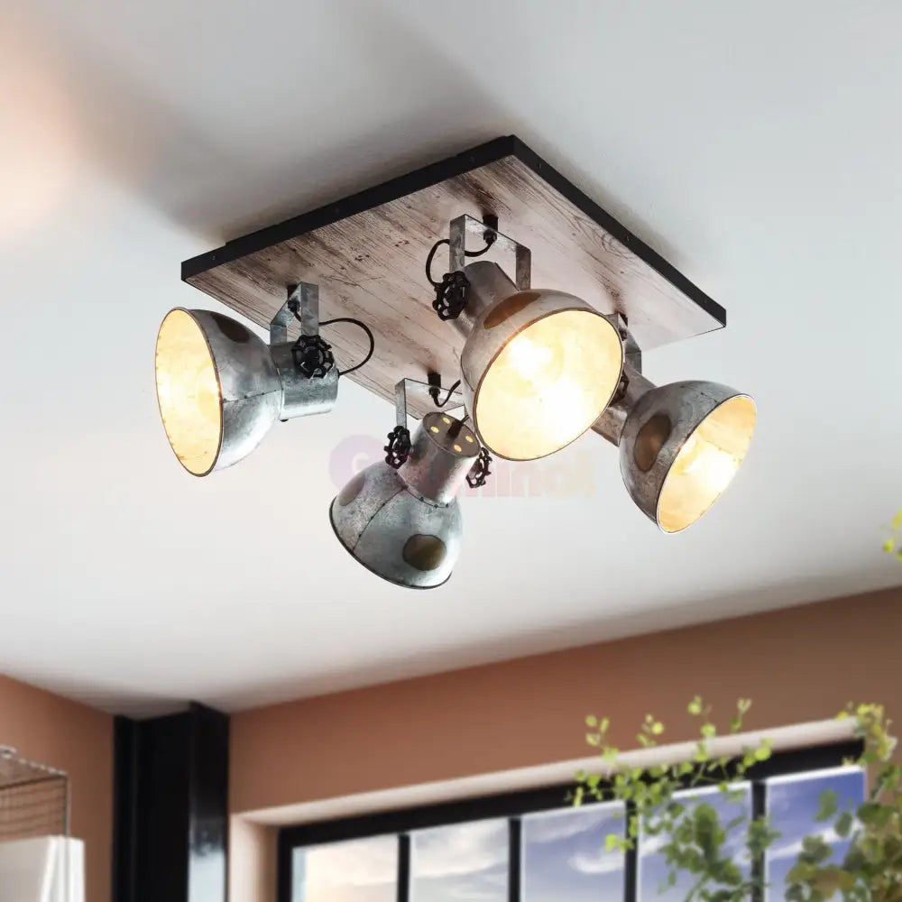 Lustra Vintage Cu 4 Spoturi Reglabile BARNSTAPLE Eglo Lighting Fixtures