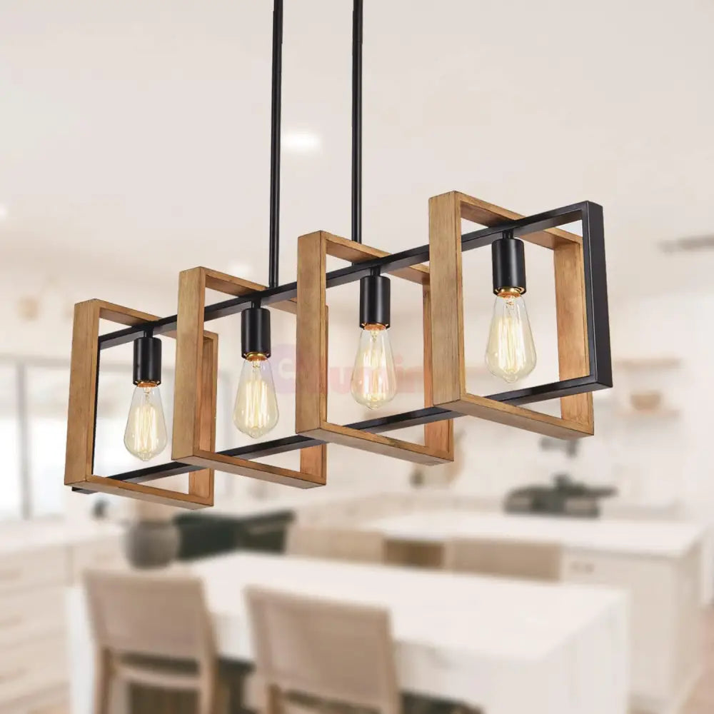 Lustra Vintage Cubo 4xE27 100CM / VINTAGE SI RETRO DESIGN Lighting Fixtures