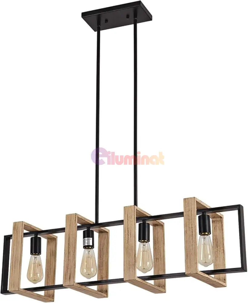 Lustra Vintage Cubo 4xE27 100CM / VINTAGE SI RETRO DESIGN Lighting Fixtures