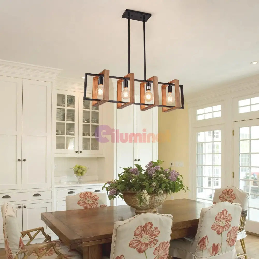 Lustra Vintage Cubo 4xE27 100CM / VINTAGE SI RETRO DESIGN Lighting Fixtures