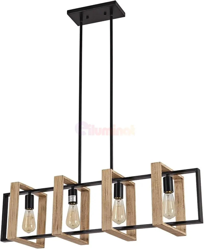 Lustra Vintage Cubo 4xE27 100CM / VINTAGE SI RETRO DESIGN Lighting Fixtures