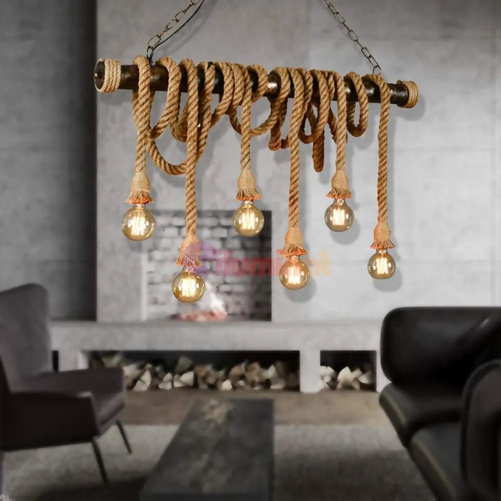 Lustra Vintage Design Madeira 6Xe27 Lighting Fixtures
