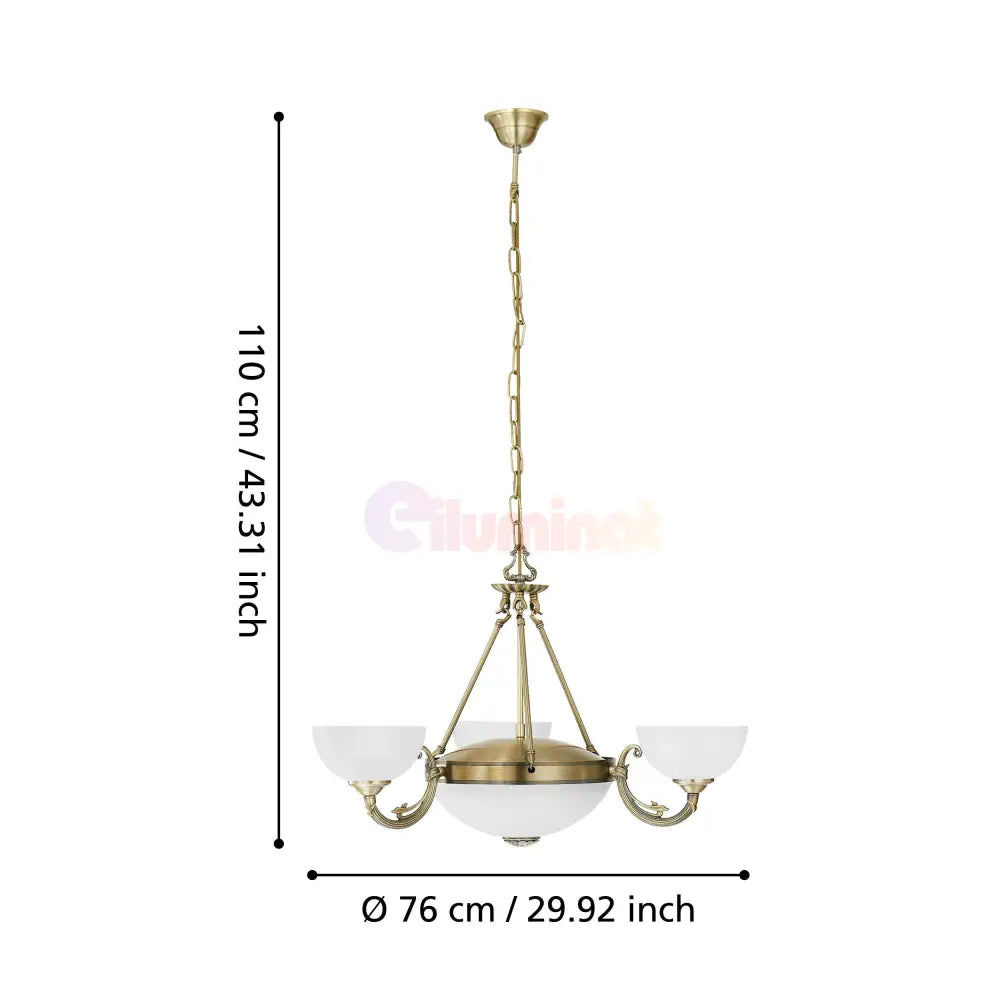 Lustra Vintage Maxi SAVOY Bronze 110x74CM BRONZ / VINTAGE SI RETRO DESIGN Lighting Fixtures