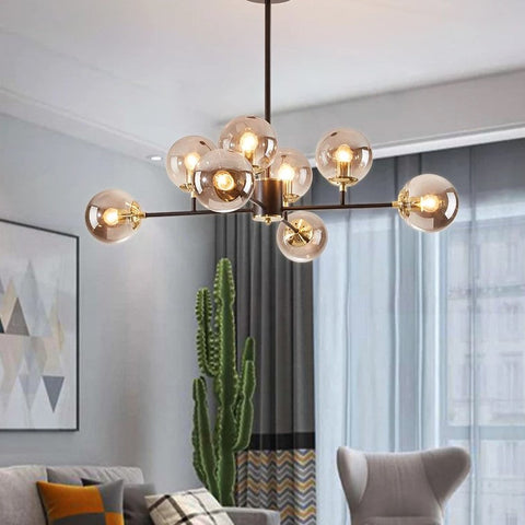 Lustra Abajur Fumuriu CAIRO 8xE27 Resigilat R3