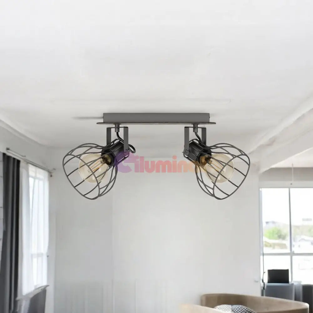 Lustra Vintage SAMBATELLO cu 2 Spoturi 34CM VINTAGE SI RETRO DESIGN / 34CM Chandeliers
