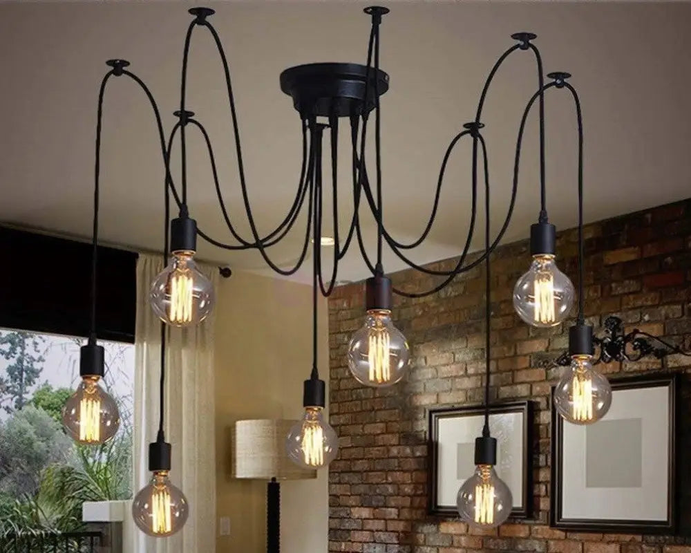 Lustra Vintage Spider 8Xe27 Lighting Fixtures