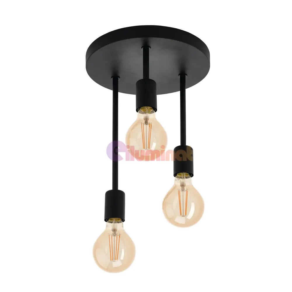 Lustra Abajur MAT Nordic Black 3xE27 DN117-3/BK (Copy) NEAGRA / ABAJUR Chandeliers