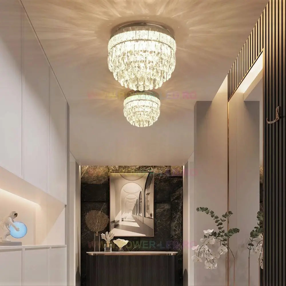 Lustra Zoe Cristal 400Mm Telecomanda Chandeliers