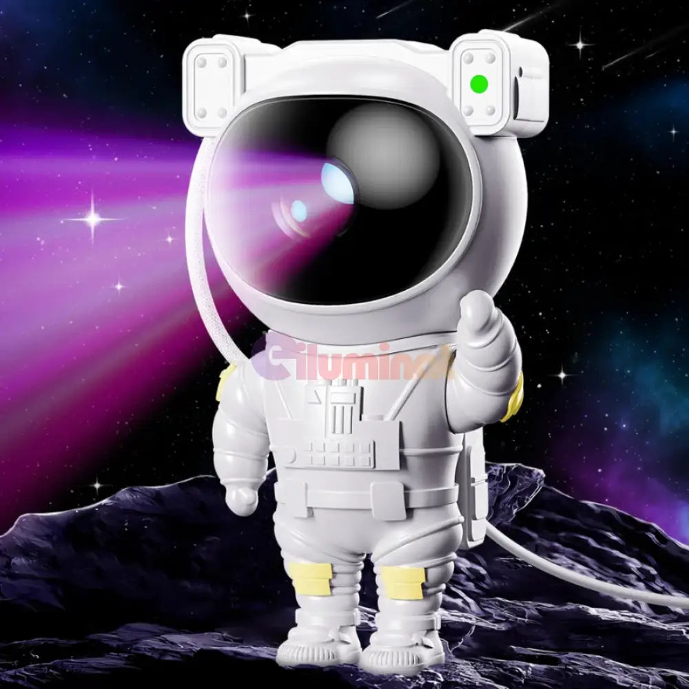 Mini Astronaut Cu Telecomanda Proiectie Galaxie Nebuloasa Table Lamp