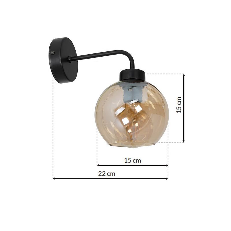 Aplica Perete Sofia Amber Black Premium