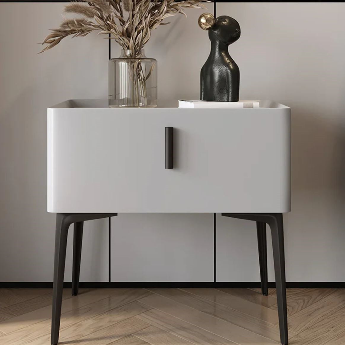 Noptiera Modern Line Ilona Grey Nightstand
