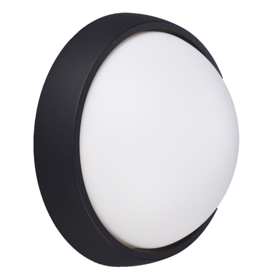 Aplica Led 18W Rotunda Bat Neagra Exterior Lighting Fixtures