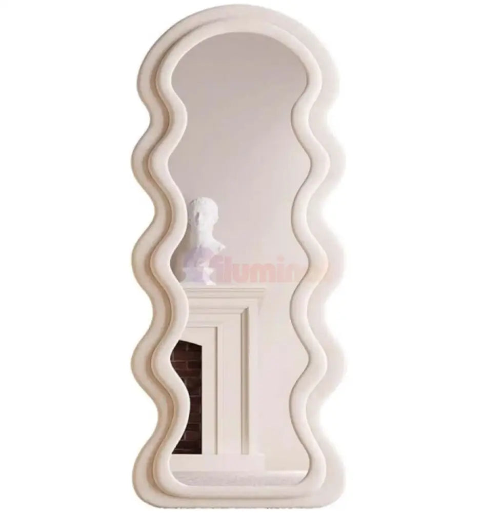Oglinda Decorativa Silk Waves 160CM BEJ / 160CM decorative mirror