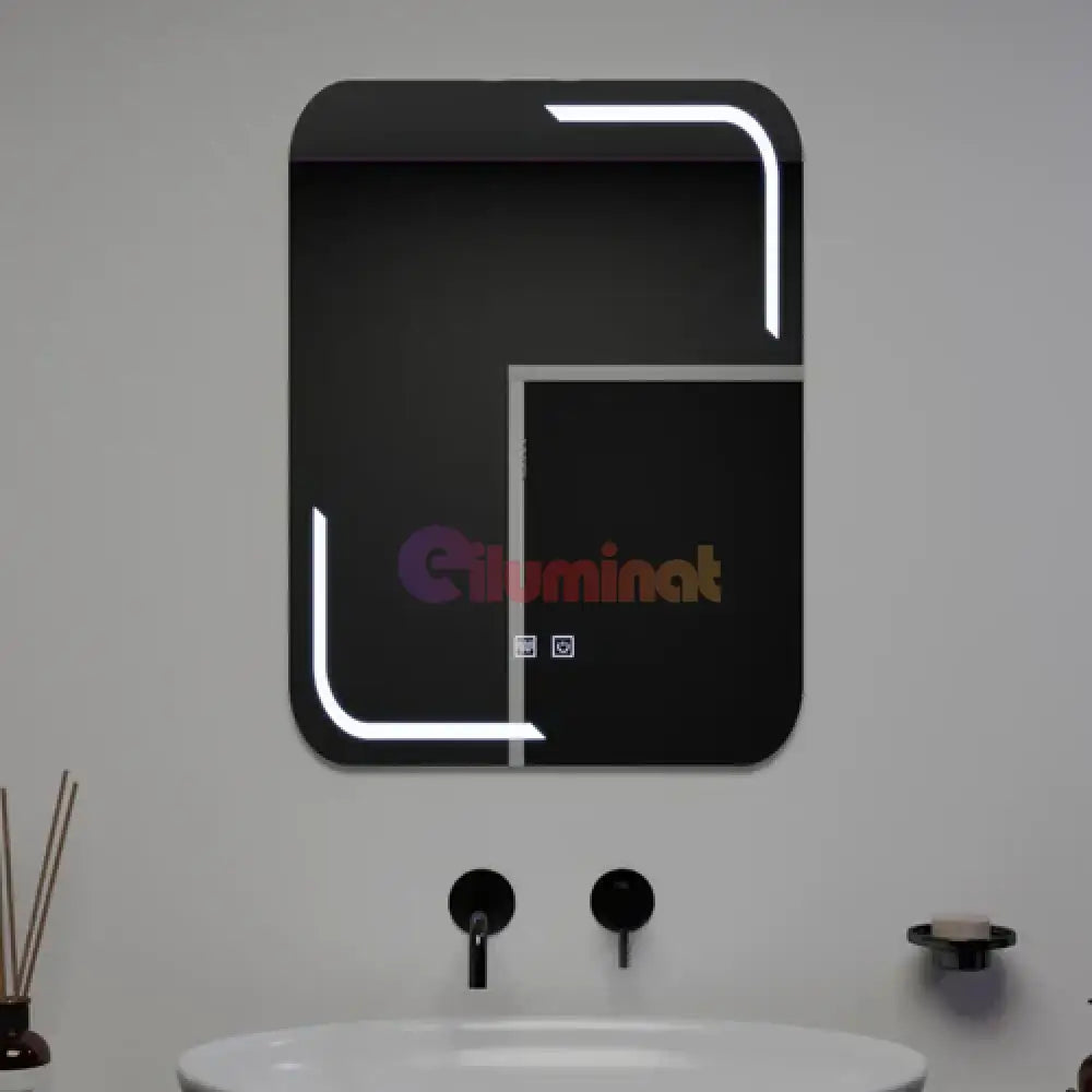 Oglinda LED 50x70cm Functie Dezaburire si Touch E38S 50x70CM / FRAMELESS LED MIRROR