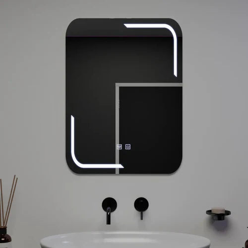 Oglinda LED 50x70cm Functie Dezaburire si Touch E38S 50x70CM / FRAMELESS LED MIRROR