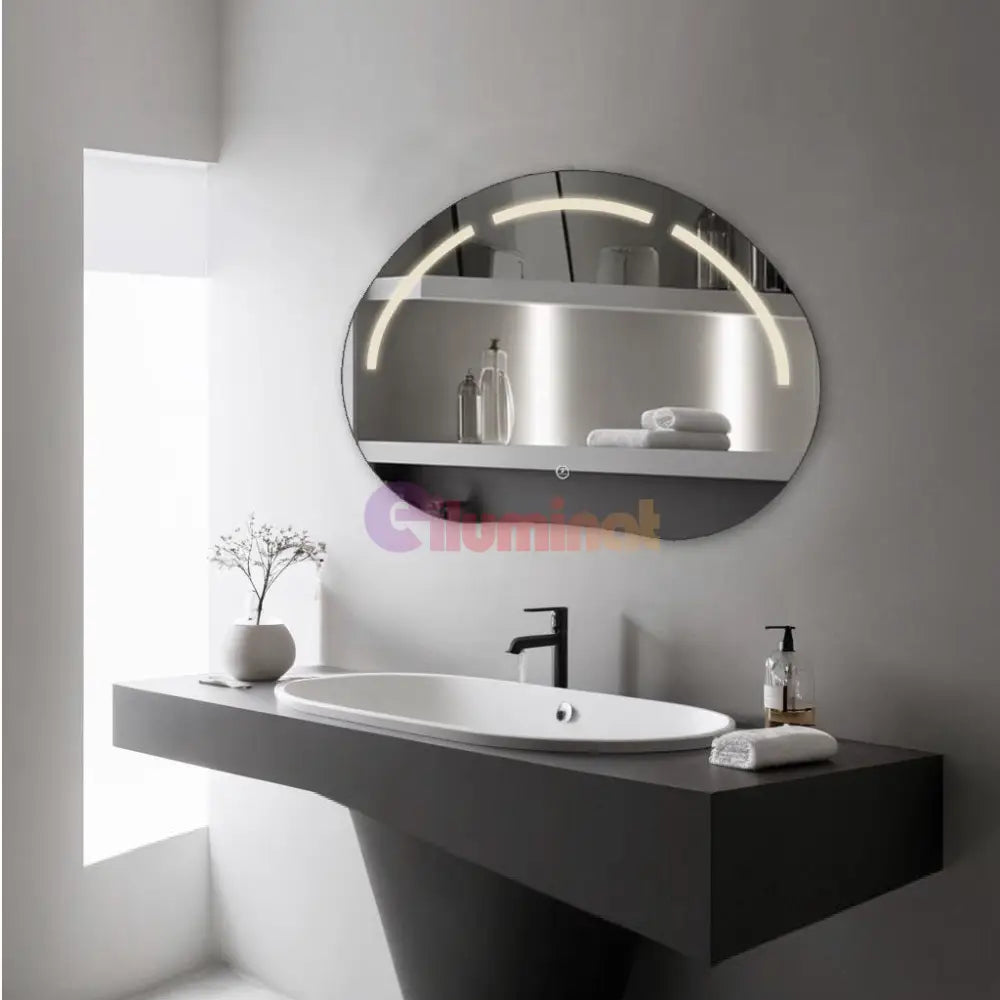 Oglinda Led 80X60Cm 3 Lumini Si Touch Cumulus J185 Mirror