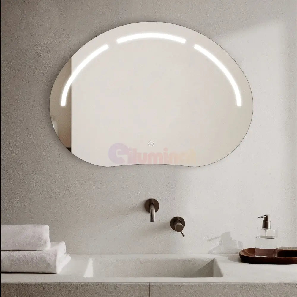 Oglinda Led 80X60Cm 3 Lumini Si Touch Cumulus J185 Mirror
