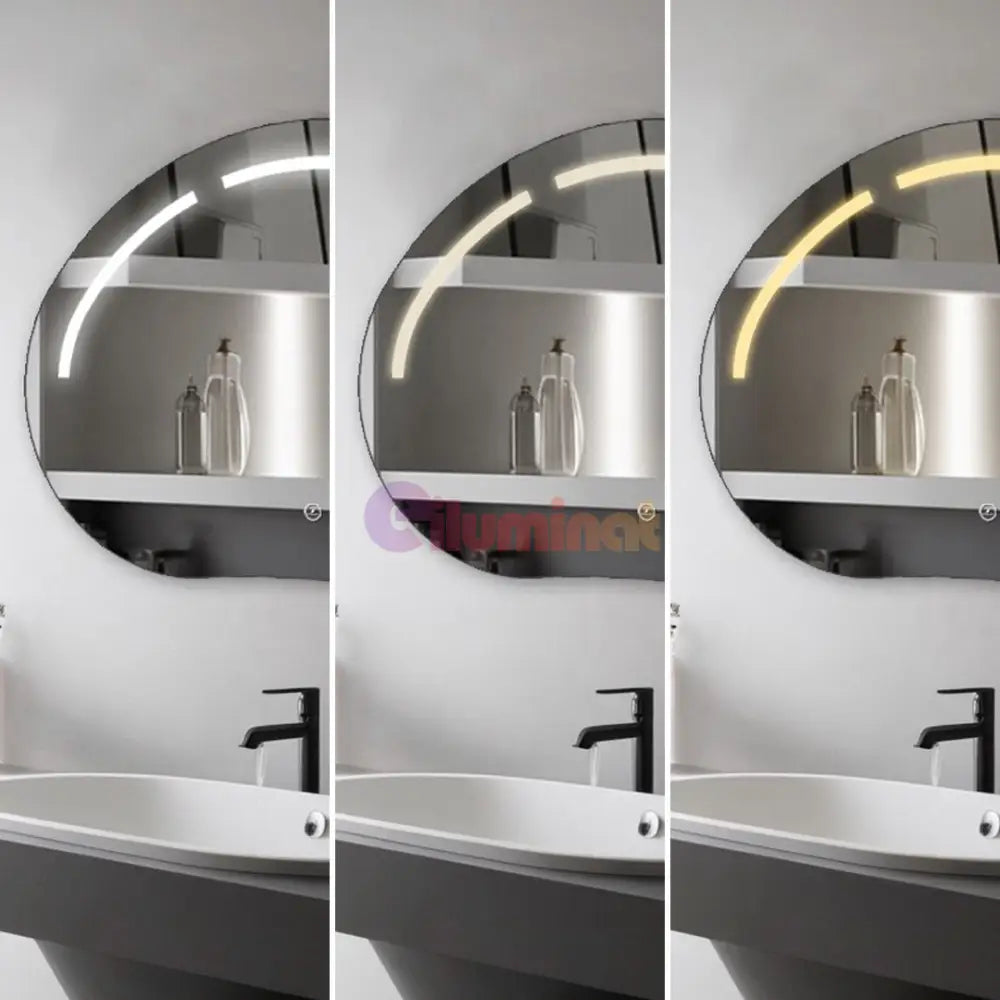 Oglinda Led 80X60Cm 3 Lumini Si Touch Cumulus J185 Mirror