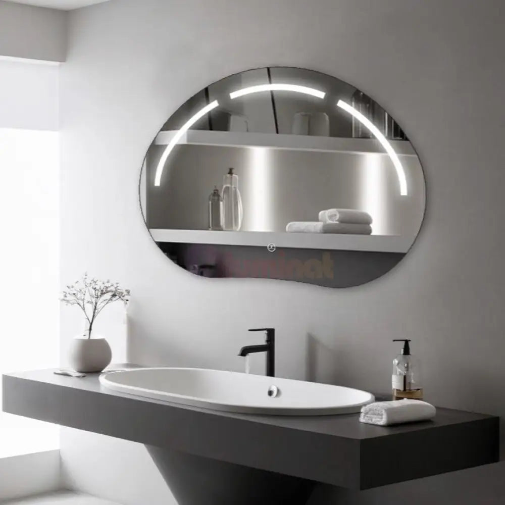 Oglinda Led 80X60Cm 3 Lumini Si Touch Cumulus J185 Mirror