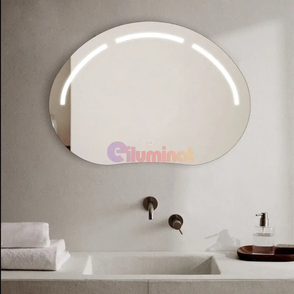 Oglinda Led 80X60Cm 3 Lumini Si Touch Cumulus J185 Mirror