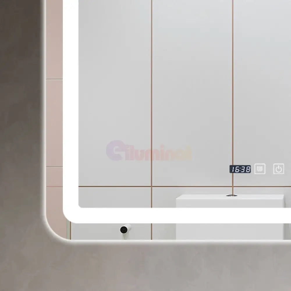 Oglinda Led 80X60Cm Functie Dezaburire Ceas Si Touch J50 Mirror