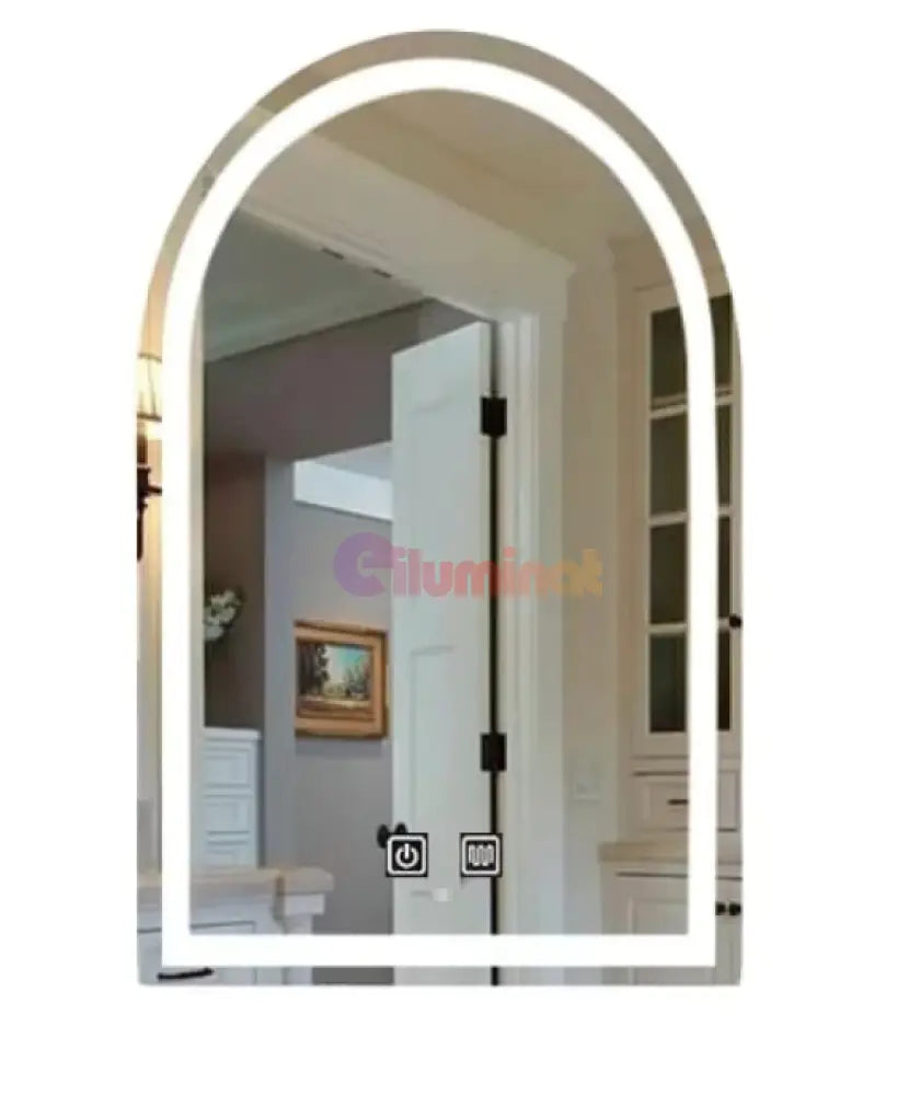 Oglinda Led Arcada 80X50Cm Functie Dezaburire Si Touch J19 Mirror