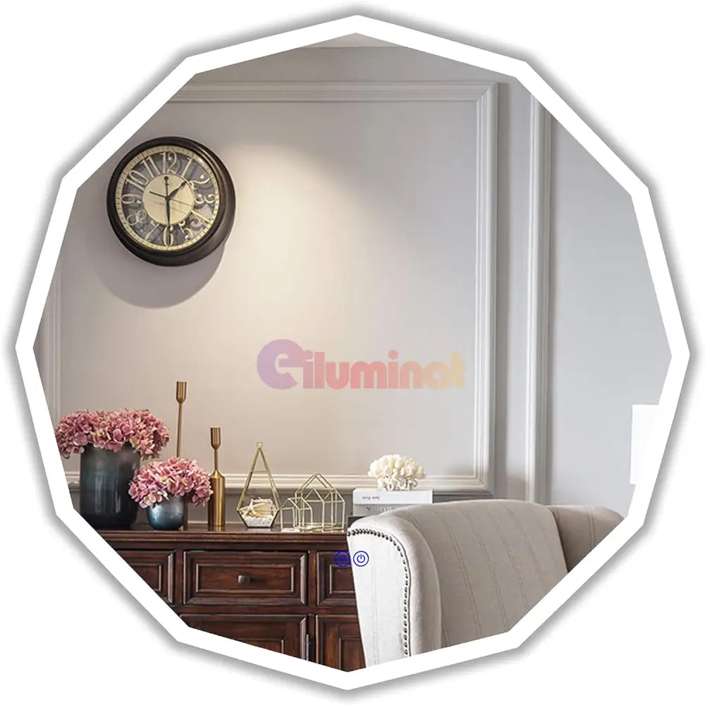 Oglinda Led Dodecagon 70Cm Functie Touch M084 Mirror
